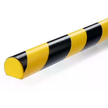 Durable S32R vloerkabelbrug, PVC, zwart/geel, afgerond, 1000 mm