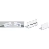 DURABLE SHERPA® L-vormige tafelstandaard, acryl, 61x210 mm, liggend, transparant, 10-pack 803119