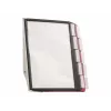 DURABLE SHERPA® WALL 10 wand-displaytafelsysteem, A4, 10 tafels, grijs 563100