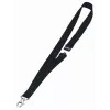DURABLE textiel-lanyard 20 met karabijnhaak, zwart, 10-pack (813701)