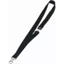 DURABLE textiel-lanyard 20 met karabijnhaak, zwart, 10-pack (813701)