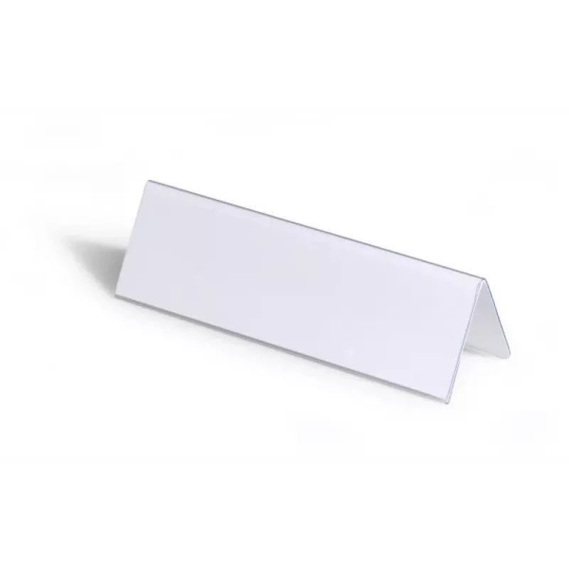 DURABLE VISIFIX® tafelnaambord tafelstandaard 61/122x210 mm, transparant PVC, 25-pack (805219)