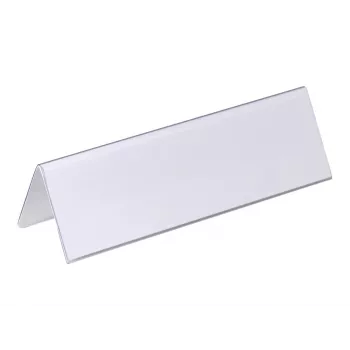 DURABLE VISIFIX® tafelnaambord tafelstandaard 61/122x210 mm, transparant PVC, 25-pack (805219)