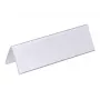 DURABLE VISIFIX® tafelnaambord tafelstandaard 61/122x210 mm, transparant PVC, 25-pack (805219)