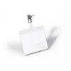 DURABLE VISITOR naamkaarthouder 90 x 60 mm met draaiclip, transparant, 25 stuks (800319)