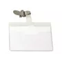 DURABLE VISITOR naamkaarthouder 90 x 60 mm met draaiclip, transparant, 25 stuks (800319)
