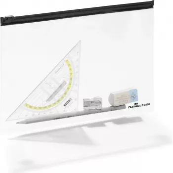 DURABLE ZIP BAG A5 transparante documententas met rits, 5-pack 248001