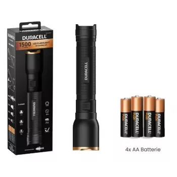Duracell DF1500 zaklamp zwart