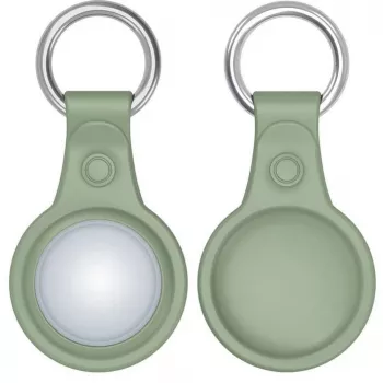 Dux Ducis 4-pack siliconen flexibel hoesje sleutelhangerlus hoesje voor Apple AirTag (zwart, groen, roze, blauw)