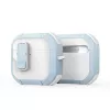 Dux Ducis AirPods 4 PECP-serie PC+TPU cover met haakje wit blauw