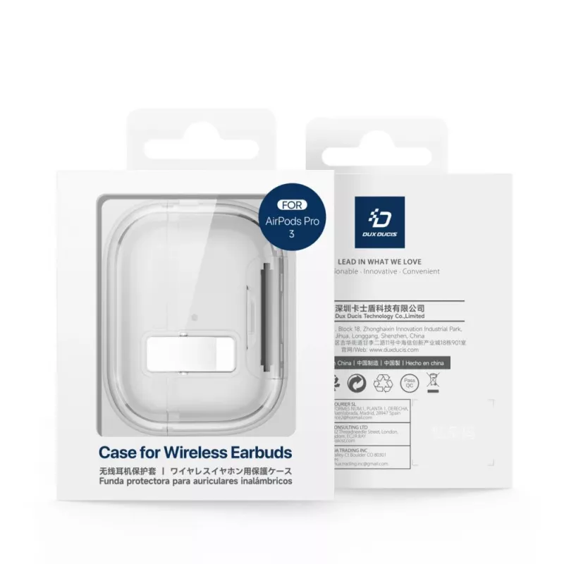 Dux Ducis Apple AirPods Pro 3 PC+TPU Hoesje Clear