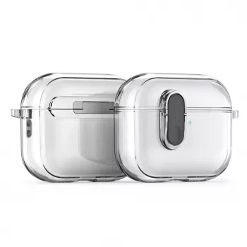 Dux Ducis Apple AirPods Pro 3 PECL Series PC+TPU cover met haakje zwart transparant