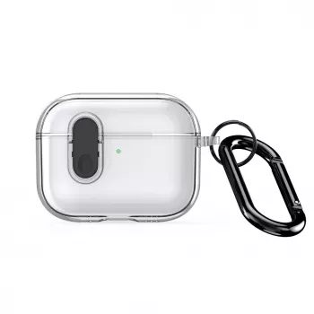 Dux Ducis Apple AirPods Pro 3 PECL Series PC+TPU cover met haakje zwart transparant