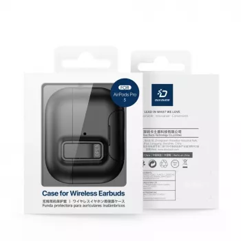 Dux Ducis Apple AirPods Pro 3 PECQ Series PC+TPU cover met haakje zwart