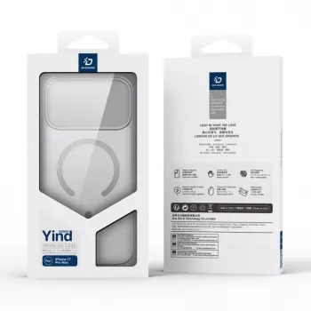 Dux Ducis Apple iPhone 17 Pro Max YIND PC+TPU Case met MagSafe grijs
