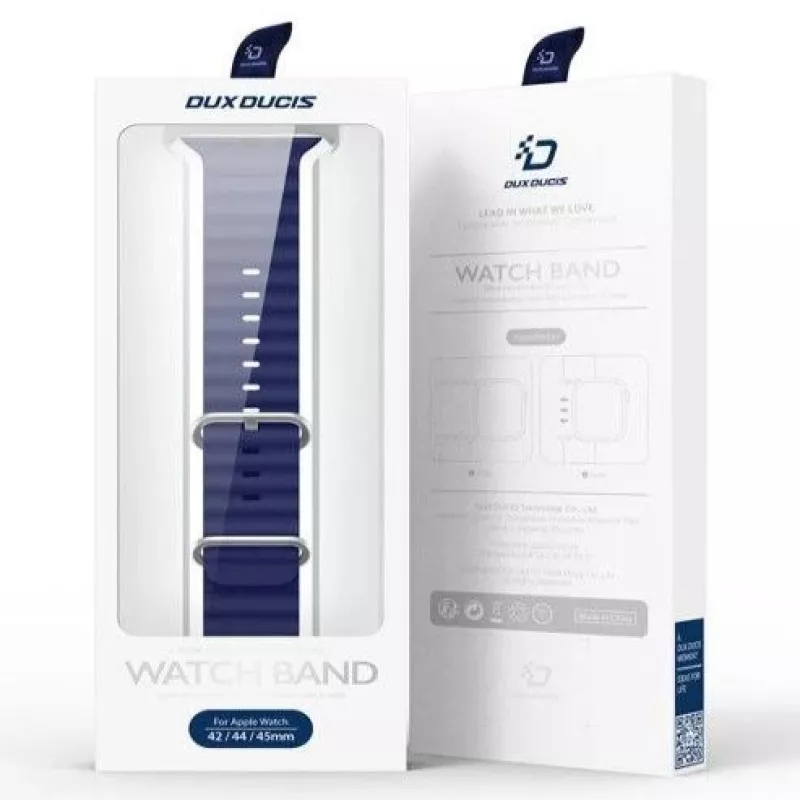 Dux Ducis Apple siliconen band voor Apple Watch 38/40/41/42mm navy blue