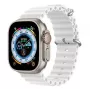 Dux Ducis Apple Siliconen Armband voor Apple Watch 42/44/45/46/49MM wit