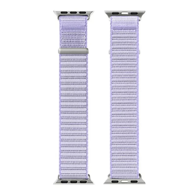 Dux Ducis Apple Watch 38/40/41/42MM YE nylon gevlochten loop polsbandje paars