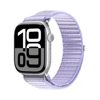 Dux Ducis Apple Watch 38/40/41/42MM YE nylon gevlochten loop polsbandje paars