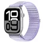 Dux Ducis Apple Watch 42/44/45/46/49mm YE nylon braided loop polsband paars