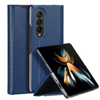 Dux Ducis Bril Series flip wallet case voor Samsung Galaxy Z Fold4, donkerblauw