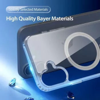 DUX DUCIS Clin Mag Case voor iPhone 16, transparant, MagSafe-compatibel