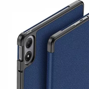 Dux Ducis Domo Series Tri-fold standaard PU-leren tablethoes voor Xiaomi Redmi Pad 2 Pro, blauw