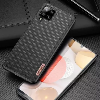 Dux Ducis Fino Samsung A42 5G zwart flip wallet case