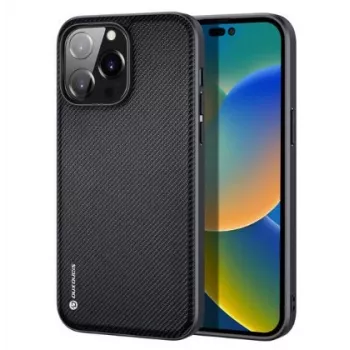 Dux Ducis Fino Series Nylon Protective Case voor Apple iPhone 14 Pro Max - Zwart