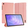Dux Ducis Galaxy Tab A9 Plus / Tab A11 Plus Domo Series tri-fold standaard PU-leer tablet hoesje roze