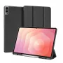 Dux Ducis Galaxy Tab S11 Ultra Domo Series tri-fold standaard PU-leer tablet hoesje zwart