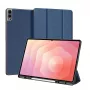 Dux Ducis Galaxy Tab S11 Ultra Domo Series tri-fold standaard PU lederen tabletcover blauw