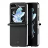 Dux Ducis Galaxy Z Flip5 5G flip leren hoes wallet zwart