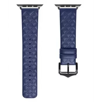 Dux Ducis echt lederen armband voor Apple Watch 38/40/41mm - Blauw