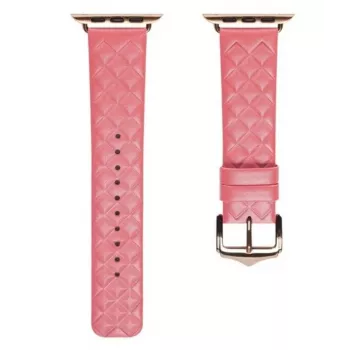 Dux Ducis echt lederen armband voor Apple Watch Series 7/6/5/4/3/2/SE (38/40/41mm) - rood