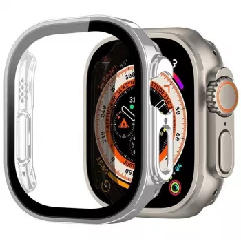 Dux Ducis Hamo Apple Watch Ultra 2/Ultra hoesje met screenprotector - 49mm zwart
