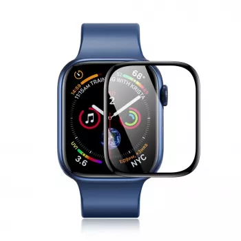 Dux Ducis LCD PMMA displaybeschermfolie met frame voor Apple Watch 10 46 mm zwart