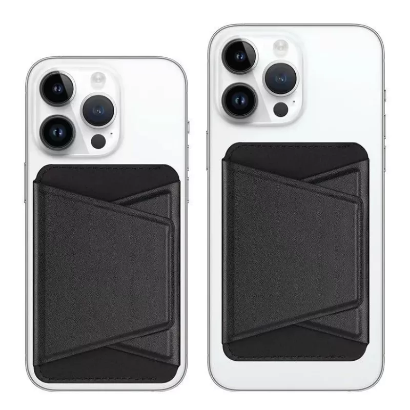 Dux Ducis Magnetic PU Leather Wallet Stand Case voor Apple iPhone 13 Pro Max - zwart