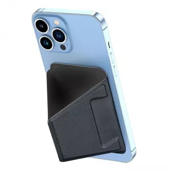 Dux Ducis Magnetic PU Leather Wallet Stand Case voor Apple iPhone 13 Pro Max - zwart