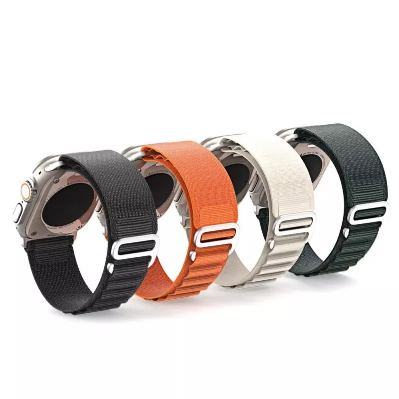 Dux Ducis Nylon Band voor Apple Watch 42/44/45/49 mm Oranje