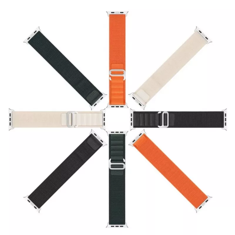 Dux Ducis Nylon Band voor Apple Watch 42/44/45/49 mm Oranje