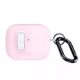 Dux Ducis PECQ Series PC+TPU-hoesje met haak voor Apple AirPods Pro 3, wit/roze