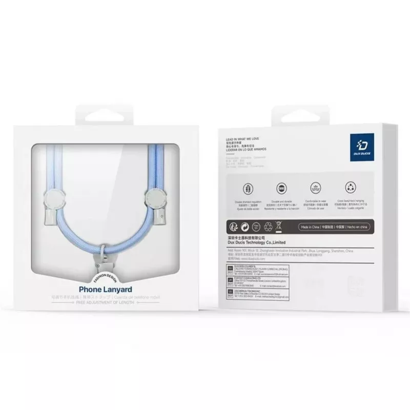 DUX DUCIS Plaz cross-body telefoonbandje lichtblauw