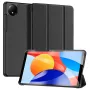 Dux Ducis Redmi Pad SE 8.7 Domo Series drievoudig opvouwbare standaard PU-leren tablethoes zwart