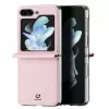 Dux Ducis Samsung Galaxy Z Flip5 5G flip leren case wallet roze