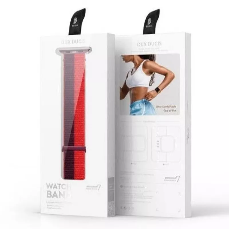 Dux Ducis silicone sportband voor Apple Watch 41/40/38mm - Rood