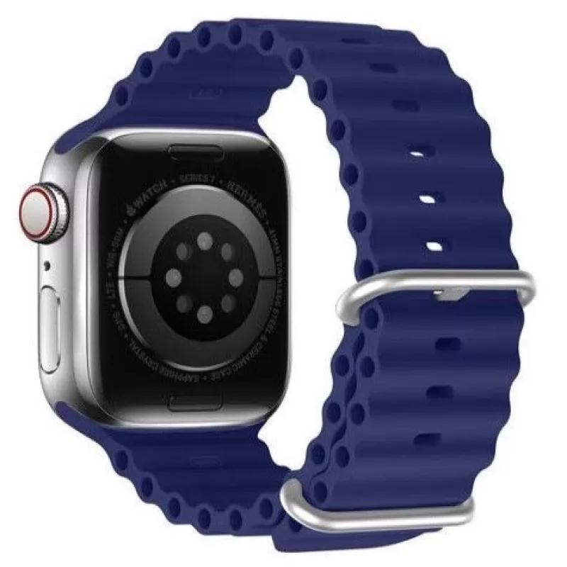 Dux Ducis Silicone Sport Band voor Apple Watch 45/44/42mm - Navy Blue