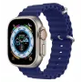 Dux Ducis Silicone Sport Band voor Apple Watch 45/44/42mm - Navy Blue