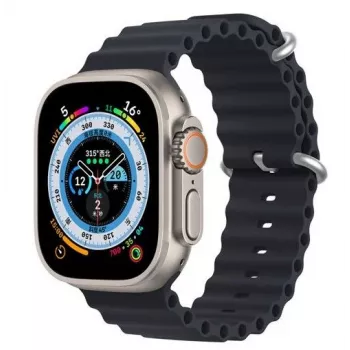 Dux Ducis silicone horlogeband voor Apple Watch Series 8/7/6/5/4/3/2/SE (38/40/41mm) - grijs
