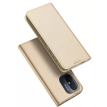 Dux Ducis Skin Pro Series Flip Card Wallet Stand Case voor Xiaomi Redmi 12C / Poco C55, goud